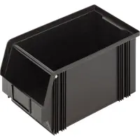 Alutec 1394003197 Zichtbak ESD CB3MC Geleidend (l x b x h) 350 x 200 x 200 mm Zwart 1 stuk(s)
