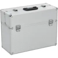 vidaXL Gereedschapskoffer 47x36x20 cm aluminium zilverkleurig