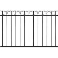 vidaXL Schuttingpaneel ASSEN staal 163x100 cm zwart