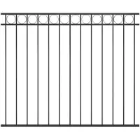 vidaXL Schuttingpaneel ASSEN staal 163x150 cm zwart