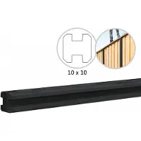 Intergard Betonpalen met gleuf hout beton schutting antraciet 10x10x270cm