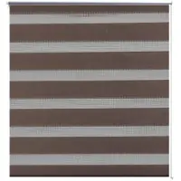 vidaXL Duo Rolgordijn 70x120cm Koffiebruin online kopen