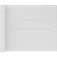 vidaXL Balkonprivacybescherming HDPE, 75x400 cm, wit