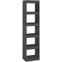 vidaXL Boekenkast/kamerscherm 40x30x167,5 cm massief grenenhout grijs