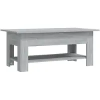 vidaXL Salontafel 102x55x42 cm bewerkt hout grijs sonoma eikenkleurig