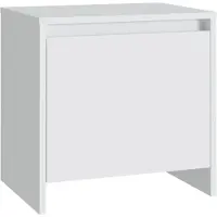vidaXL Nachtkastje 45x34x44,5 cm bewerkt hout wit