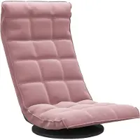 vidaXL Vloerstoel draaibaar fluweel roze