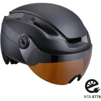 BBB Indra speed 45 helm met geïntegreerd masker Matzwart || Maat: L (58-62 cm)