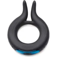 Trinity Vibes - Cock Viper - Dual Stim Vibrerende Cockring - Zwart