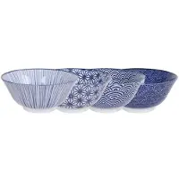 Tokyo Design Studio Set 4 japanse kommen - Nippon Blue -