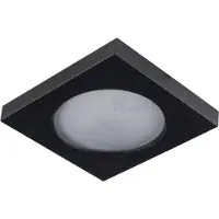ABC-led Inbouw spot GU10 + MR16 - Aluminium - IP44 - Vierkant armatuur - Zwart