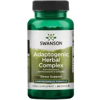 Swanson Health - Adaptogenen Kruidencomplex met Rhodiola, Ashwagandha & Ginseng - 60 capsules