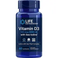 Life Extension - Vitamine D3 met Zeewier, 5000 IE - 60 capsules