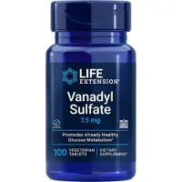 Life Extension - Vanadylsulfaat, 7,5 mg - 100 vegetarische tabletten