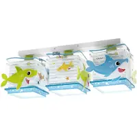 DALBER 3-lichts plafondlamp Little Shark