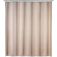 Wenko Douchegordijn polyester 180x200cm 100% polyester met anti schimmel behandeling Beige
