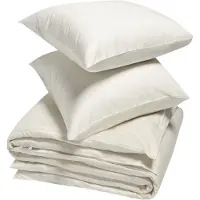 Yumeko Dekbedovertrek set Katoen Satijn 240x220 Wit - Eco, Bio & Fairtrade