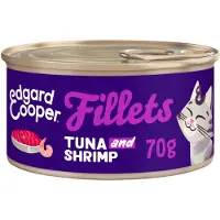 Edgard & Cooper Kattenvoer Fillets Tonijn - Garnaal 70 Gr