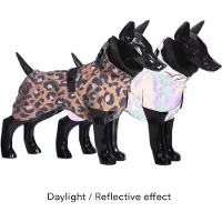 PAIKKA Visibility Raincoat Lite Leopard&Taupe - Jas - 45 cm