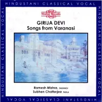 OUTHERE Girija Devi, Ramesh Misra, Subhen Chatterjee - Songs From Varanasi (CD)