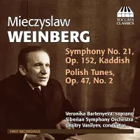 Uvm Distribution Veronika Bartenyeva, Siberian Symphony Orchestra, Dmitry Vasilyev - Weinberg: Sympony No.21|Polish Tunes No.2 (CD)
