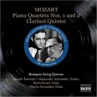 OUTHERE Benny Goodman, George Szell, Budapest String Quartet - Mozart: Piano Quartets Nos.1 & 2 (CD)