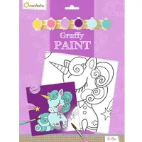 Avenue Mandarine - Graffy Paint Book - Unicorn