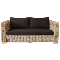 AVH-Collectie Nissah 2,5-zitsbank naturel rotan - olefin black - urecel foam
