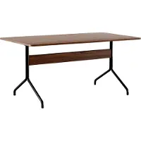 &tradition Pavilion dining table AV18 160x90 cm Walnut-black frame