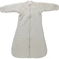 Lodger Hopper - Babyslaapzak met Afritsbare Mouwen - Créme - 80cm - 2.4 TOG - Autostoel - Slaapzak Baby Winter