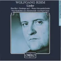 OUTHERE Ursula Hesse, Christoph Prégardien, Ulrike Stöve, Yaron Windmüller - Rihm: Lieder (CD)