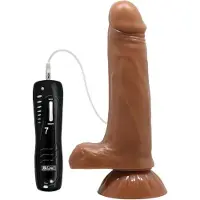 Pretty Love - Roterende En Stotende Dildo EASTON - Medium Beige