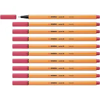 Stabilo point 88 - Fineliner 0,4 mm - Aardbei rood - 10 stuks