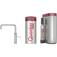 Quooker Fusion Square 5-in-1 kraan met COMBI+ reservoir en CUBE RVS