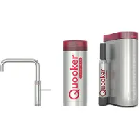 Quooker Fusion Square 5-in-1 kraan met PRO3 reservoir en CUBE RVS