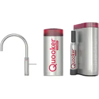 Quooker Fusion Round 5-in-1 kraan RVS met COMBI+ reservoir en CUBE