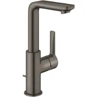 GROHE Wastafelmengkraan Lineare New L-Size M/Waste Hard Graphite Geborsteld
