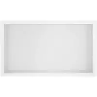 Saqu Shine inbouwnis 60x30x7 cm Mat wit