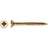 Bahco PGB-FASTENERS | Spaanplaatschroef VZK-Z Ø 4,00x60 ZnGeel | 500 st PGWVZG002004000602