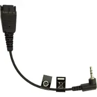 Jabra QD Telefoonheadset kabel 0 mm Zwart