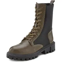 LASCANA Boots olijfgroen / zwart