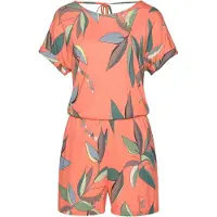 s.Oliver Jumpsuit opaal / smaragd / koraal / lichtoranje