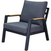 AVH-Collectie Montenegro lounge tuinstoel 75x89xH78,5 cm antraciet