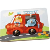 Haba puzzel brandweer 6 stukjes