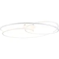 QAZQA Plafondlamp wit 78 cm incl. LED 3 staps dimbaar - Rowin