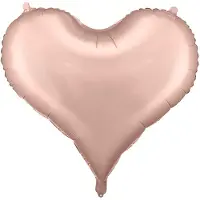 Party Deco Partydeco - Folieballon Hart Rose Gold - 61 x 53 cm