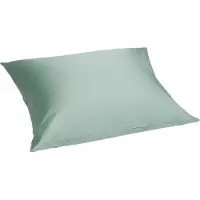 Yumeko Kussensloop Katoensatijn 50x60 Groen - Eco, Bio & Fairtrade
