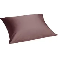 Yumeko Kussensloop Katoensatijn 60x70 Bruin - Eco, Bio & Fairtrade