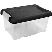 Hega hogar Opberg box/opbergdoos - 5 liter - 30 x 20 x 14 cm - kunststof - Opbergbox
