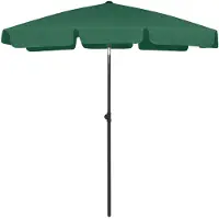 vidaXL Strandparasol 180x120 cm groen